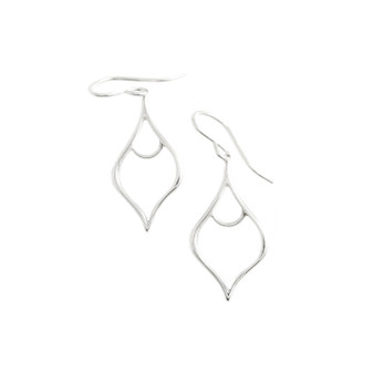 small lantern shape arabesque dangle earrings silver small lantern shape arabesque dangle earrings silver