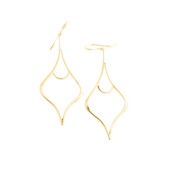 bold boho style dangle earrings gold