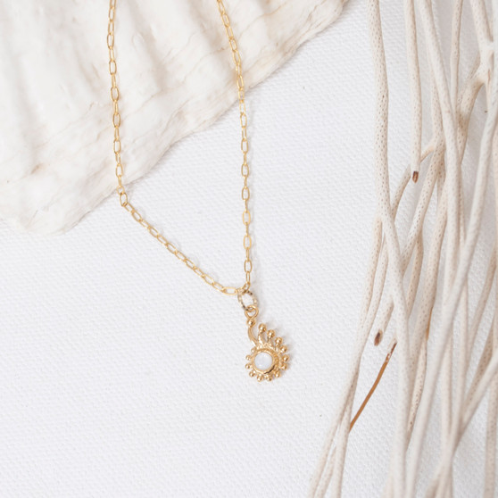 18" Gold Pearl Nautilus Shell Necklace 18" Gold Pearl Nautilus Shell Necklace