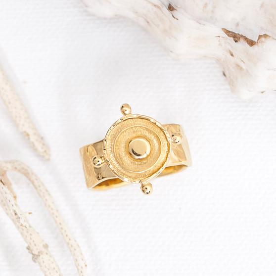 bold gold statement ring 18k gold plated bold gold statement ring 18k gold plated