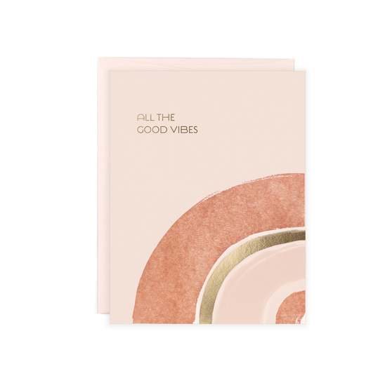 All the good vibes greeting card All the good vibes greeting card