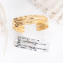 Rustic fold formed Currents Cuff Bracelet