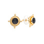 regal black onyx stud earrings