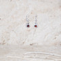 sterling silver mozambique shell motif drop earrings sterling silver mozambique shell motif drop earrings