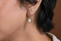 Gold Pearl Medallion Drop Earrings Gold Pearl Medallion Drop Earrings
