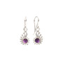 Silver Amethyst Nautilus Drop Earrings Silver Amethyst Nautilus Drop Earrings