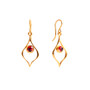 gold garnet drop earrings gold garnet drop earrings