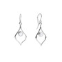 Silver Pearl Arabesque Gem Drops Small