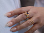 Silver Amethyst Gem Medallion Ring Silver Amethyst Gem Medallion Ring