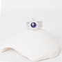 Silver Amethyst Gem Medallion Ring Silver Amethyst Gem Medallion Ring