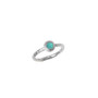 Silver Turquoise Iota Stacking Ring Silver Turquoise Iota Stacking Ring