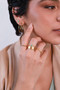 Silver Turquoise Iota Stacking Ring Silver Turquoise Iota Stacking Ring