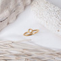 24K Gold Vermeil Pearl Iota Stacking Ring