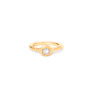 Silver Pearl Iota Stacking Ring Silver Pearl Iota Stacking Ring
