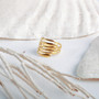 Gold Striations Ring