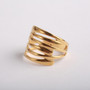Silver Striations Ring
