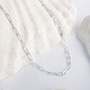 Silver Elliptic Delicate Paperclip Chain Silver Elliptic Delicate Paperclip Chain