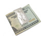 textured metal money clip 