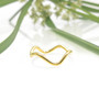 gold wavy stacking ring