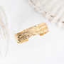 gold statement cuff bracelet for layering