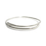 tapered stacking bangle silver