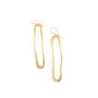 long oblong oval earrings 18kt yellow gold plated long oblong oval earrings 18kt yellow gold plated