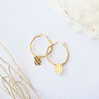 gold round latch clasp hoop earrings gold round latch clasp hoop earrings