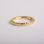 24k gold vermeil Hammered Stacking Ring