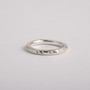 Silver Hammered Stacking Ring