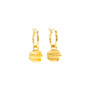 small charm earrings in 24k gold vermeil