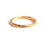 gorgeous gold twisted rope ring