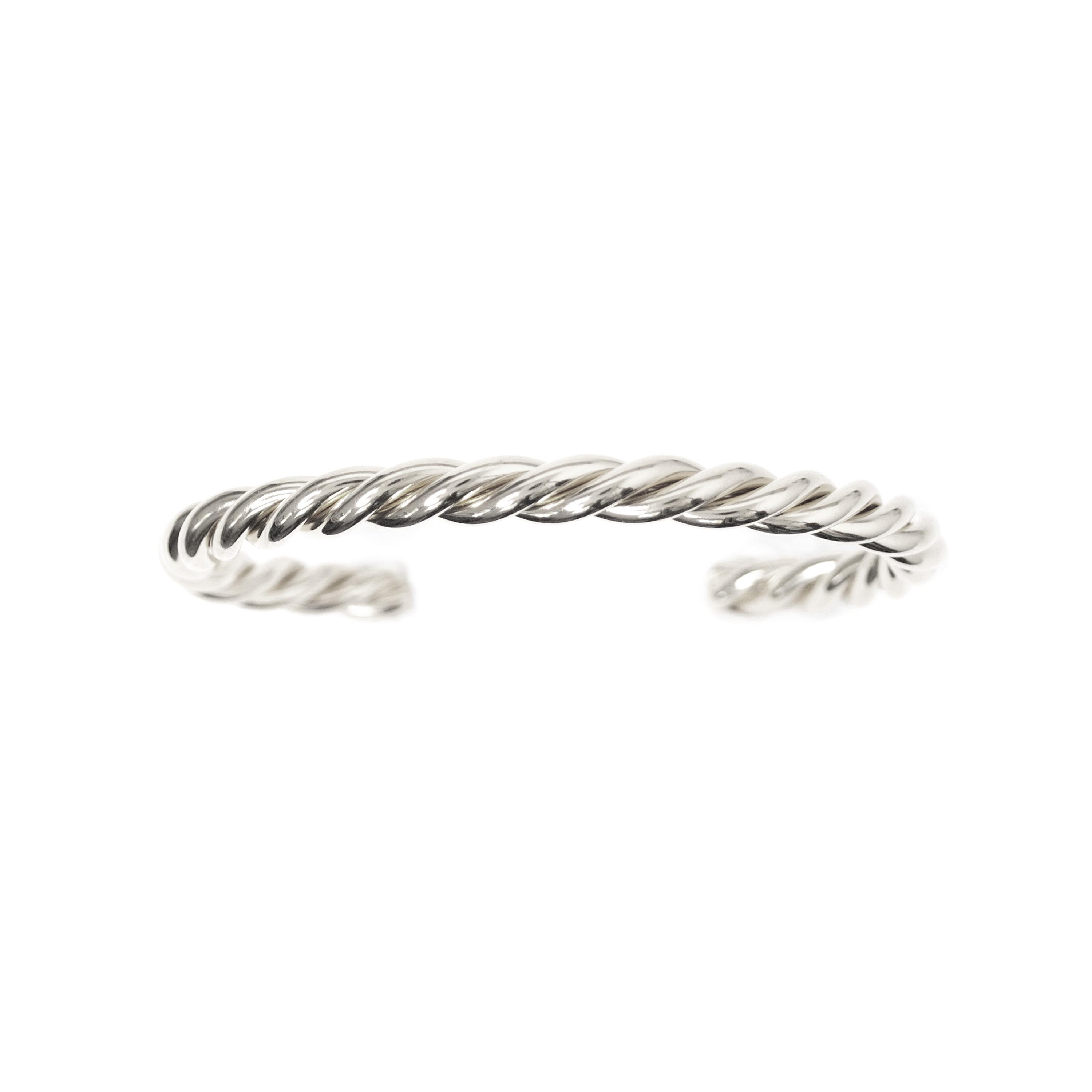 Twisted Silver Cuff Bracelet