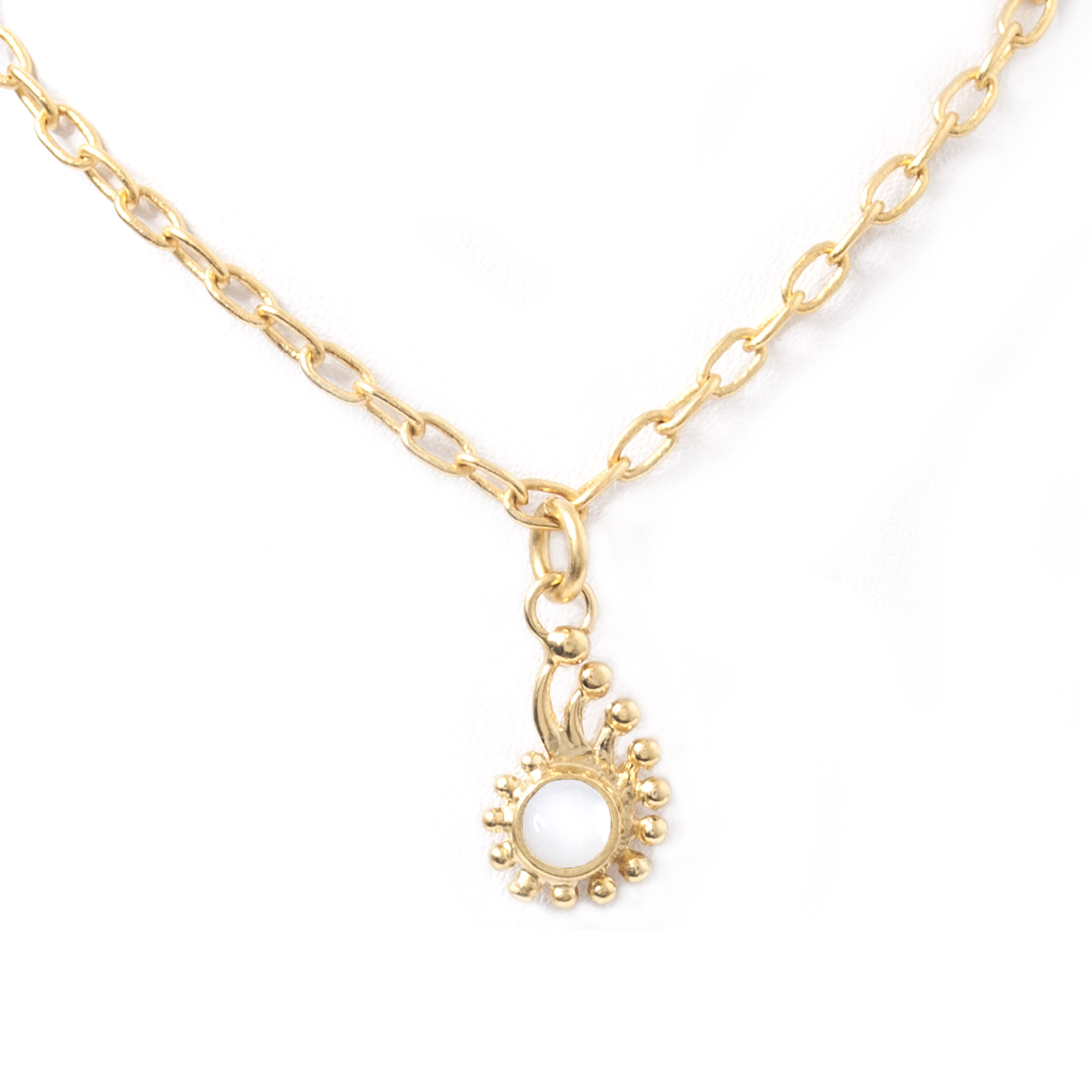 Necklace Gold 18ct Plated Pearl | Vidal & Vidal