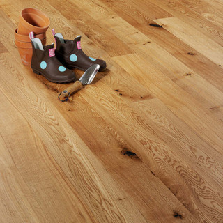 V4 Flooring A103 Brushed & Matt Lacquered Rustic Oak Bevelled Plank 14/3 x 150mm x 1900mm £POA
