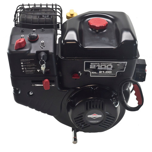 21.00 Gross Torque, 2100 Series Snow Briggs & Stratton, Horizontal 3/4"x2-1/2" Shaft, OHV, 110 Volt Electric Start, 9 Amp Alternator, Dual Ball Bearings, Briggs & Stratton Engine (25M137-0005)