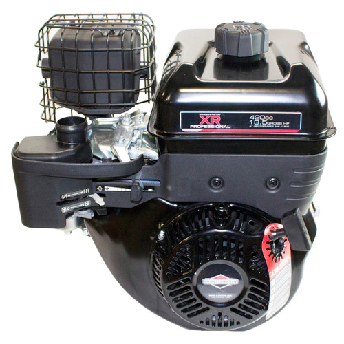 13.5hp (21.0 ft-lbs Gross Torque) Briggs & Stratton XR2100 Series Engine, Horizontal 1"x3-21/32" Keyed Shaft, Recoil Start, Dual Ball Bearings, Low Oil Shutdown (no air filter assembly) (25T232-0173)