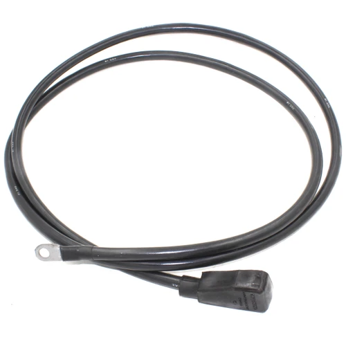 Battery Cable, 1 Gauge, 94" Long, 3/8" Ring 1 end top post on other black. Lawnmower Parts (BATT-CABLE-1-94-R364)