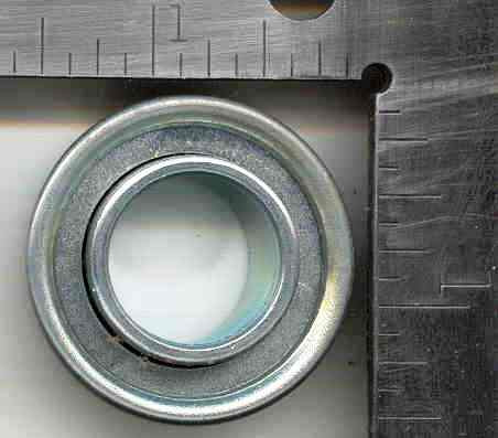 Lawn Mower Flanged Wheel Bearing, 3/4"x1-3/8" Ball Bearing Misc Tire (BEARING-.75X1.375F)