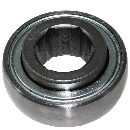 , Bearing, 1" Hex ID,   2.44" OD, .937" Bore length, .708" bearing surface width, Lawnmower Parts (BEARING-SA206-1HEX)