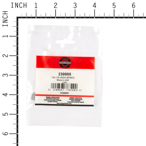 BRIGGS VALVE-HIGH SPEED 230005 Briggs & Stratton Engine Parts (BS-230005)