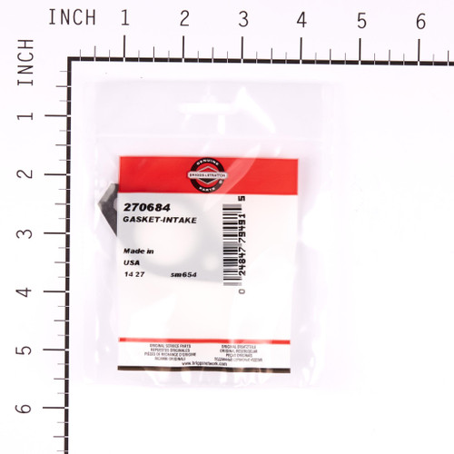 270684 GASKET-INTAKE Briggs & Stratton Engine Parts (BS-270684)