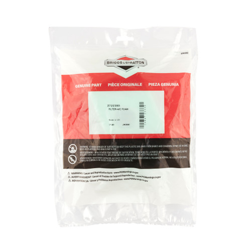 BS-272235 BRIGGS FILTER, FOAM 272235S Briggs & Stratton Engine Parts (BS-272235S)