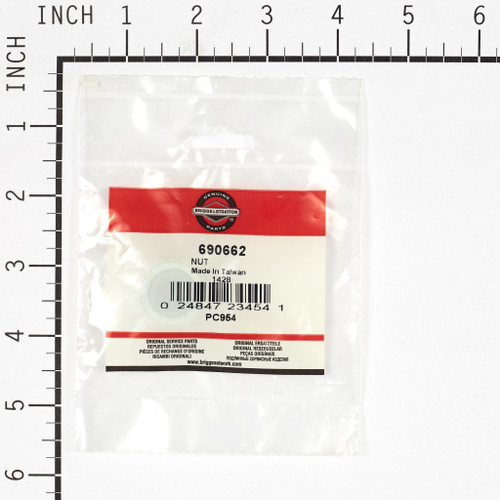 690662 NUT Briggs & Stratton Engine Parts (BS-690662)