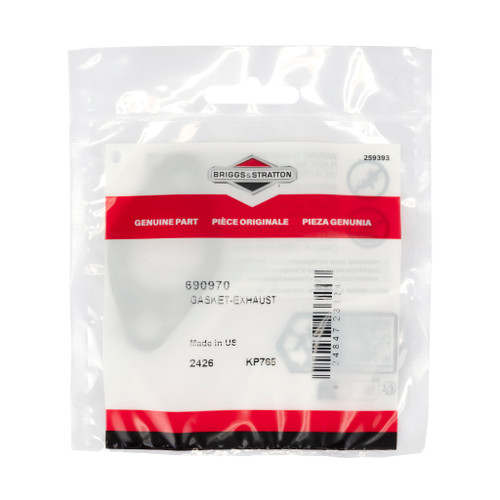 BRIGGS GASKET-EXHAUST 690970 for Intek vertical twin engines Briggs & Stratton Engine Parts (BS-690970)