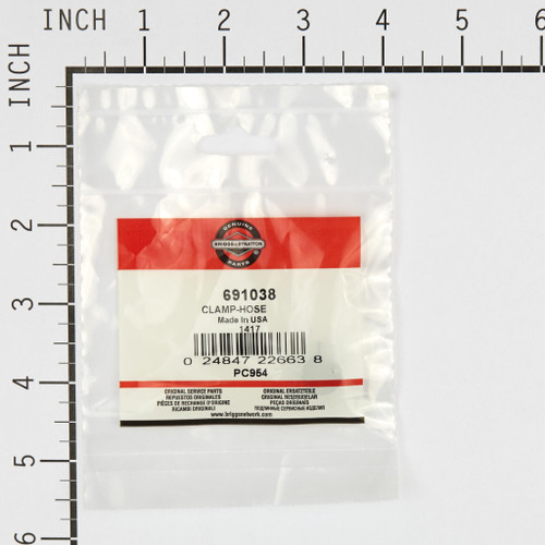 BRIGGS HOSE CLAMP FOR 1/4" FUEL LINE 691038 Briggs & Stratton Engine Parts (BS-691038)