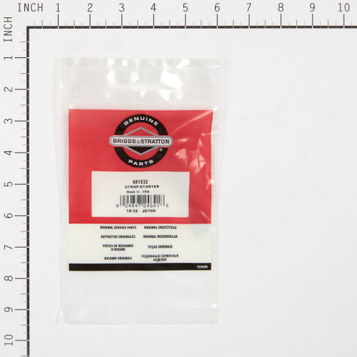 691532 Long Starter Strap (required with BS-691656-Assy1 solenoid assembly) 4" long x 1/2" wide Briggs & Stratton Conversion Kit Parts (BS-691532)
