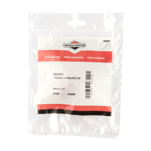 BRIGGS PRIMER-CARBURETOR 694395 Briggs & Stratton Engine Parts (BS-694395)