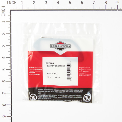 BRIGGS GASKET-BREATHER 697109 Briggs & Stratton Engine Parts (BS-697109)