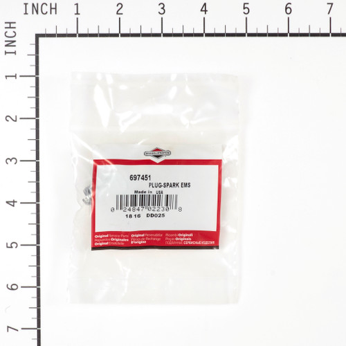 PLUG-SPARK EMS (use RJ19LM)Briggs & Stratton Engine Parts (BS-697451)
