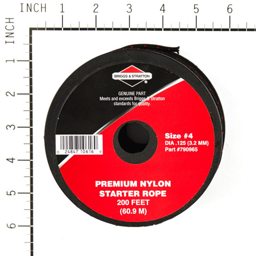 BRIGGS STARTER ROPE , 200 FEET OF #4 Briggs & Stratton Engine Parts (BS-790965)